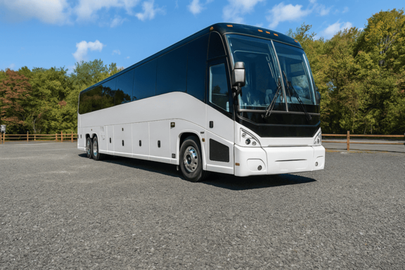 White Plains Charter Bus 56 Passenger Charter Bus